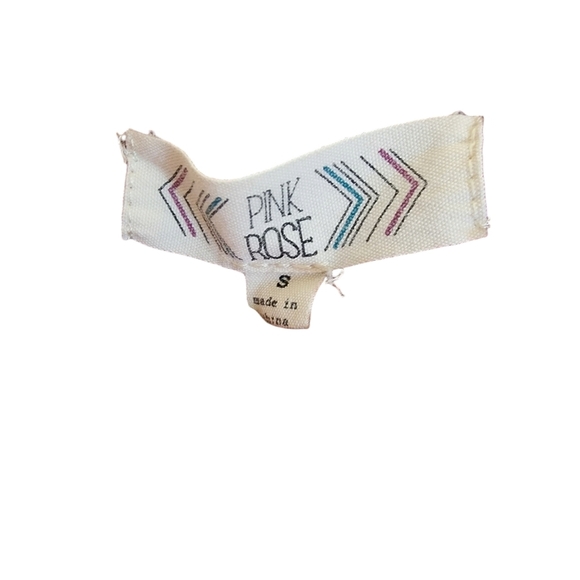 Pink‎ Rose Knit Sweater w/ Collar Cutout - Women's Small - Picture 3 of 5